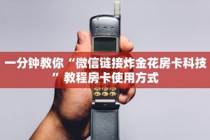 一分钟教你“微信链接炸金花房卡科技”教程房卡使用方式